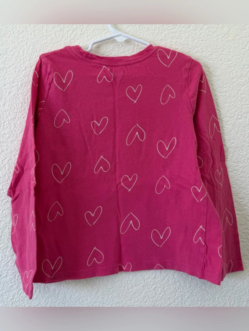 Old Navy Pink Heart Softest Tee